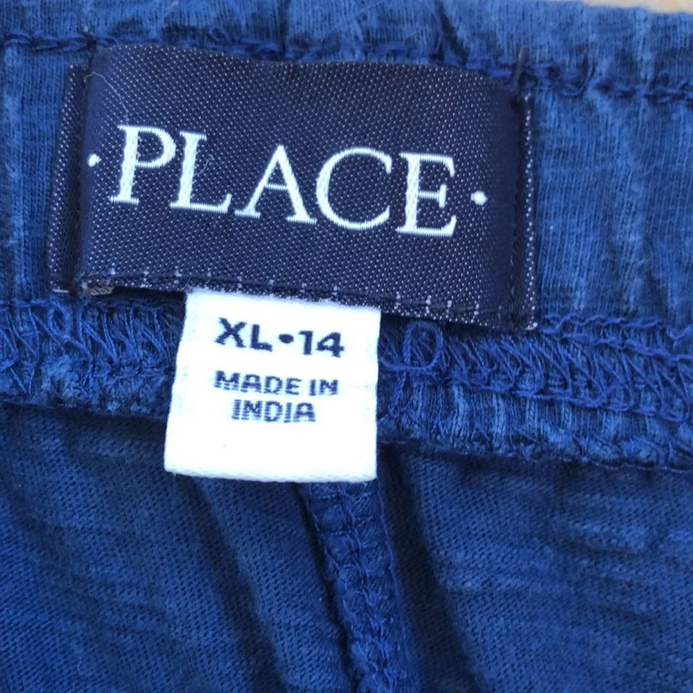 Childrens place navy elastic waist shorts xl 14